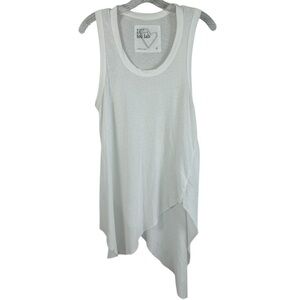 Frank & Eileen Tee Lab White High Low Tank Top Yoga Women's X-Small Read